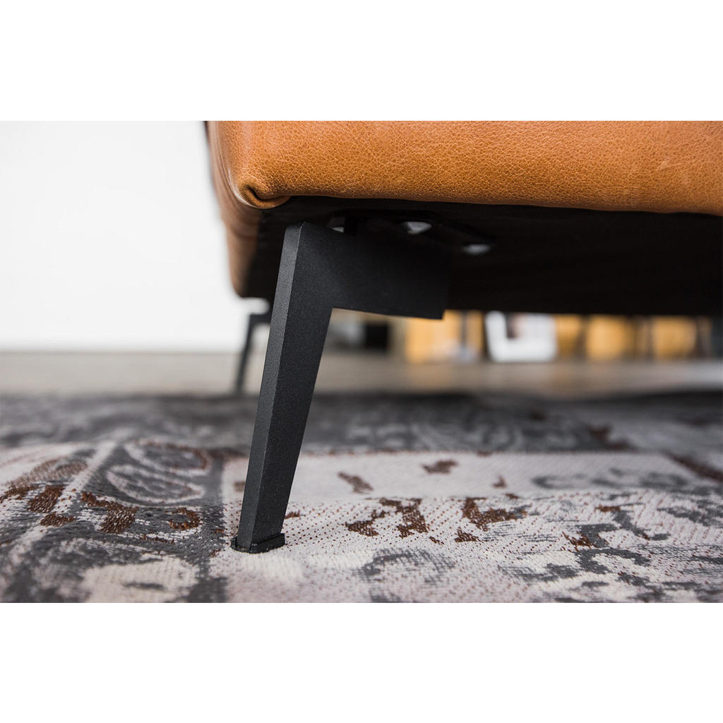 Thumbnail - Kawola Ecksofa, Braun, Leder, Echtholz, 3-Sitzer, Füllung: Kaltschaum, Ottomane links, L-Form, 276x177 cm, Wohnzimmer, S...