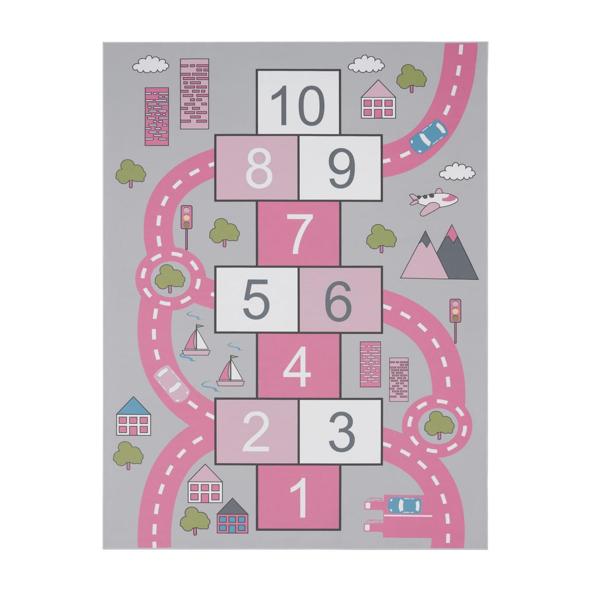 KINDERTEPPICH Pink 140 x 200 cm - Pink, Kunststoff (140/200cm) - TT Home