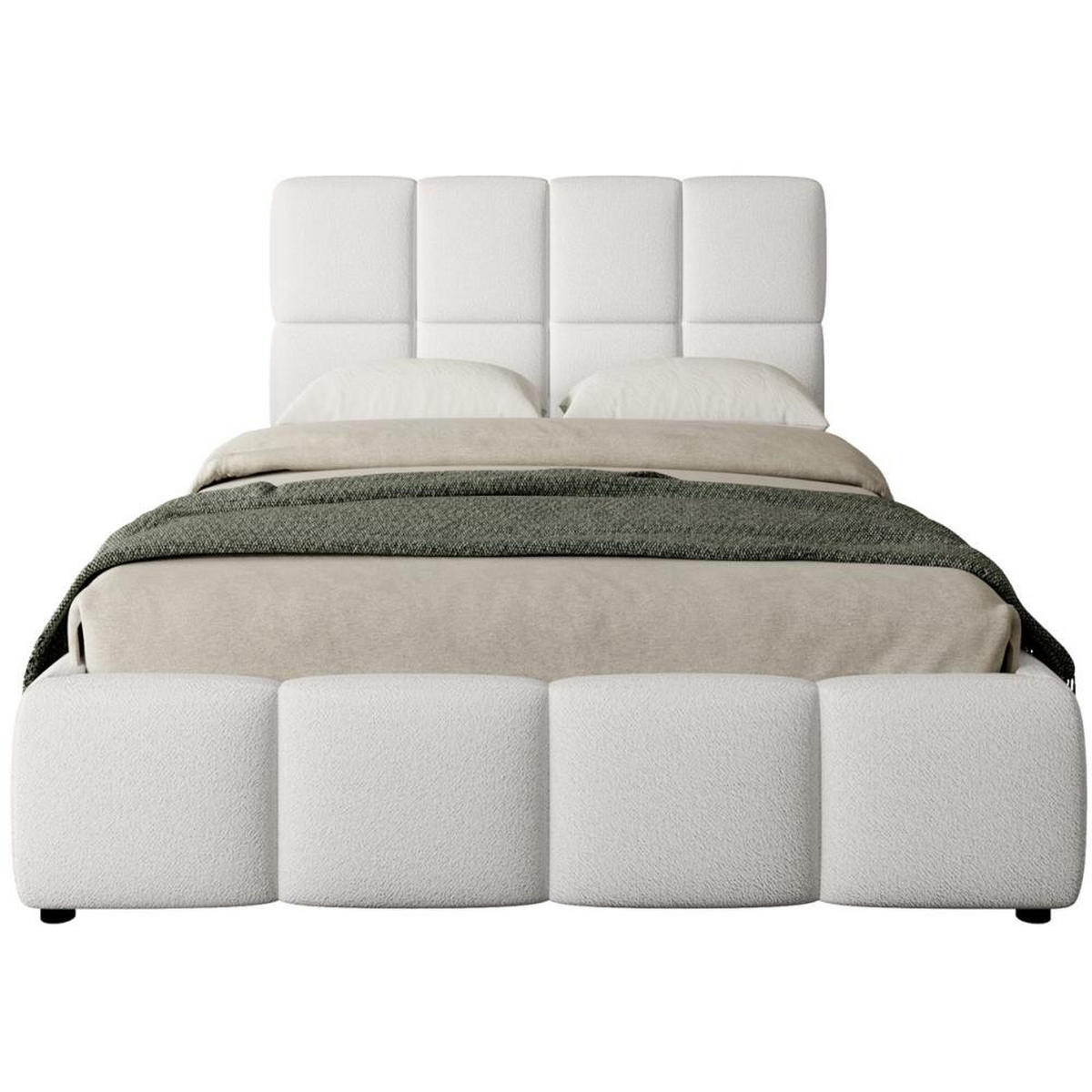 POLSTERBETT Nostro mit Bettkasten 160x200 cm beige - Beige/Schwarz, Textil (160/200cm) - Beautysofa