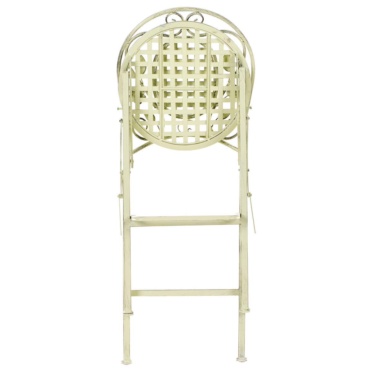 GARTENSTUHL 2er-Set Hellgrün Bivio - Hellgrün, Metall (42/121/45cm) - Beliani