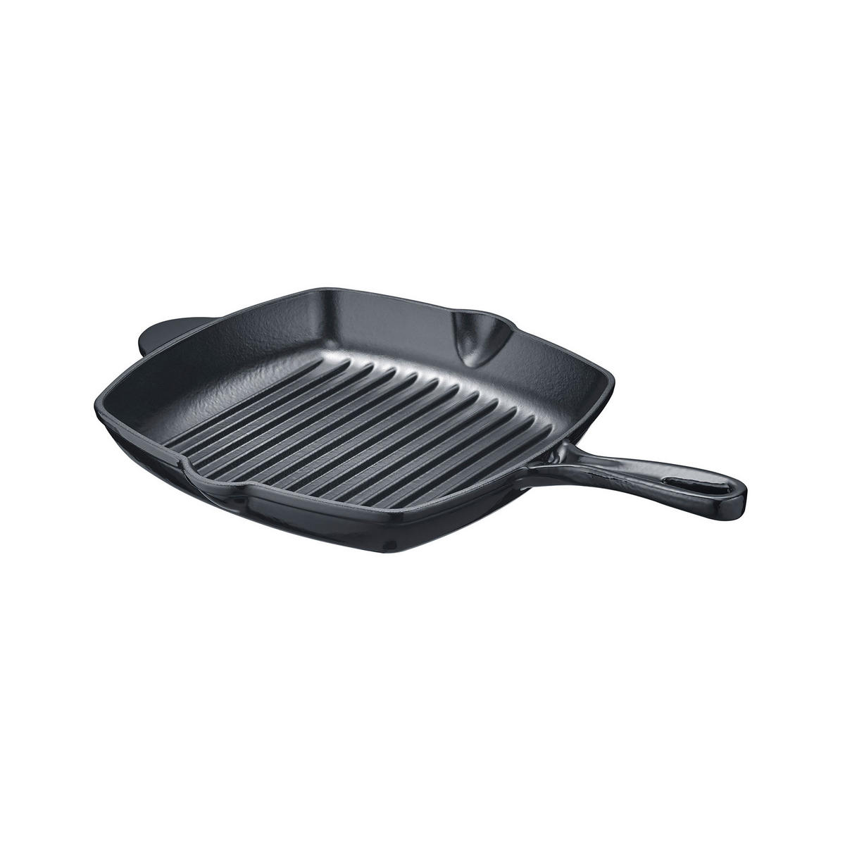 GRILLPFANNE b.iron, Gusseisen, Schwarz / Grau, 27 x 27 cm - Schwarz, Metall (43/31/6.2cm) - Berndes