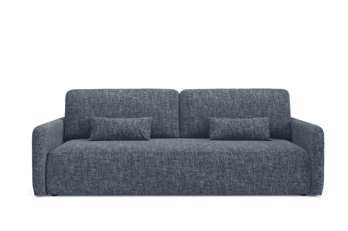 SCHLAFSOFA mit Bettkasten Anthrazitgrau - Anthrazit/Schwarz, Holz/Holzwerkstoff (217/86/102cm) - Furnisell