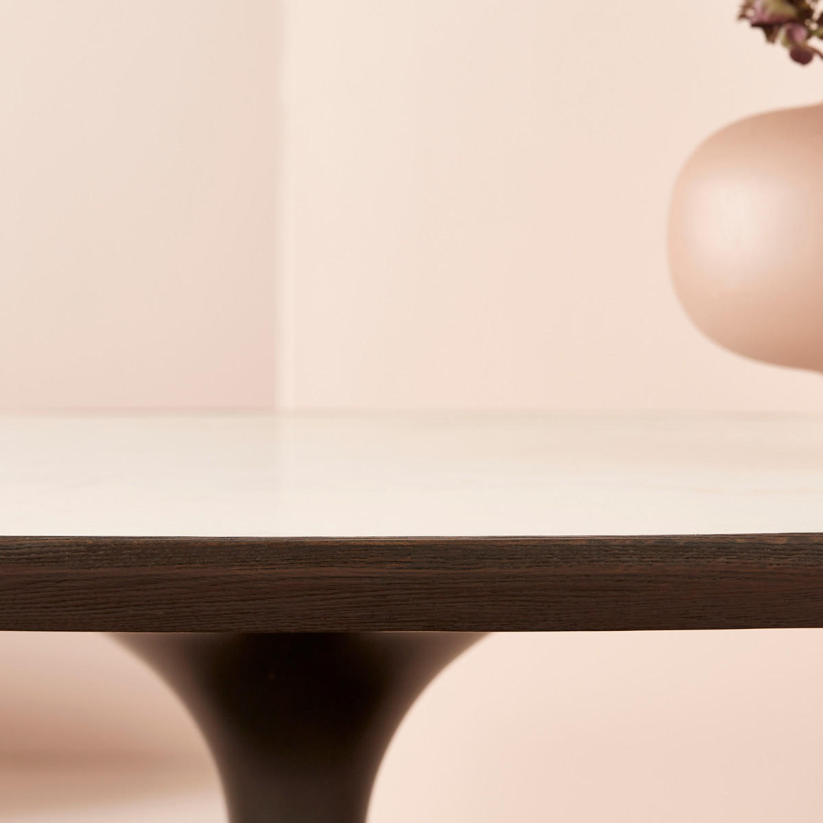 COUCHTISCH aus weißem marmor - tulipe 130/80/44 cm - Weiß, Holz (99/99/44cm) - Signature