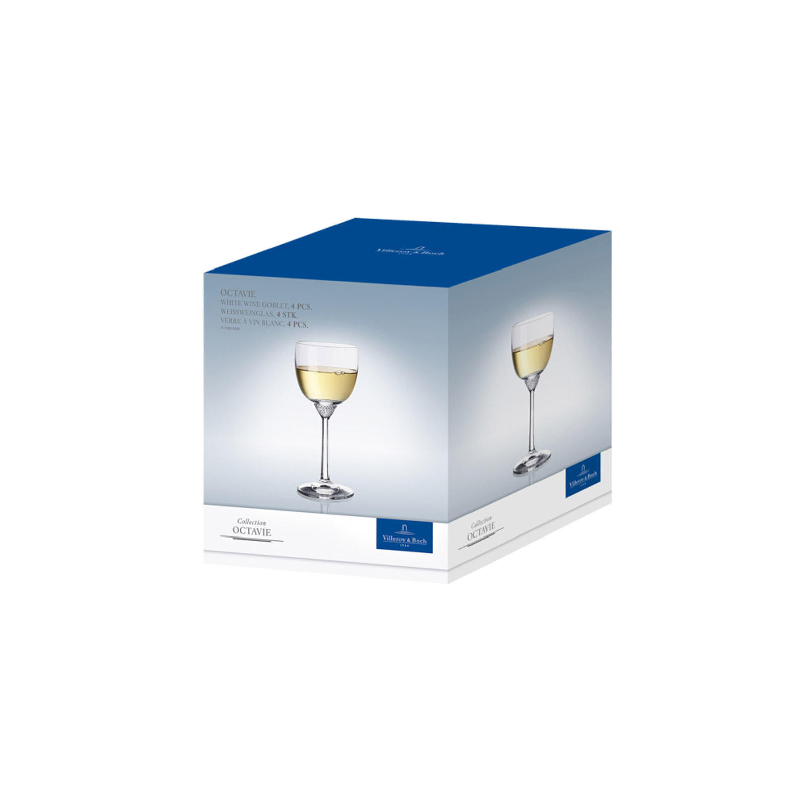 WEISSWEINGLÄSER Octavie transparent 225 ml 4er Set - Transparent, Glas (0.225L) - Villeroy & Boch