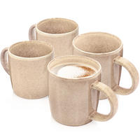 KAFFEEBECHER SET KAIRO MOCHA - 4 teilig aus Steingut - Beige, Keramik (0.4L) - Sänger