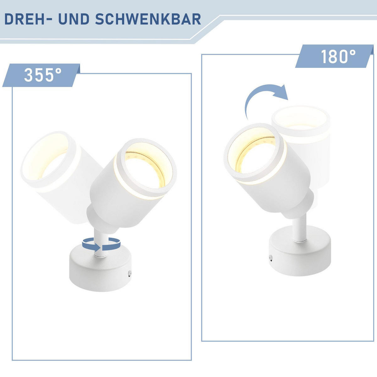 STRAHLER Lauterberg 1-flammig 6/6/15.7 cm - Weiß, Metall (6/6/15.7cm) - Nettlife
