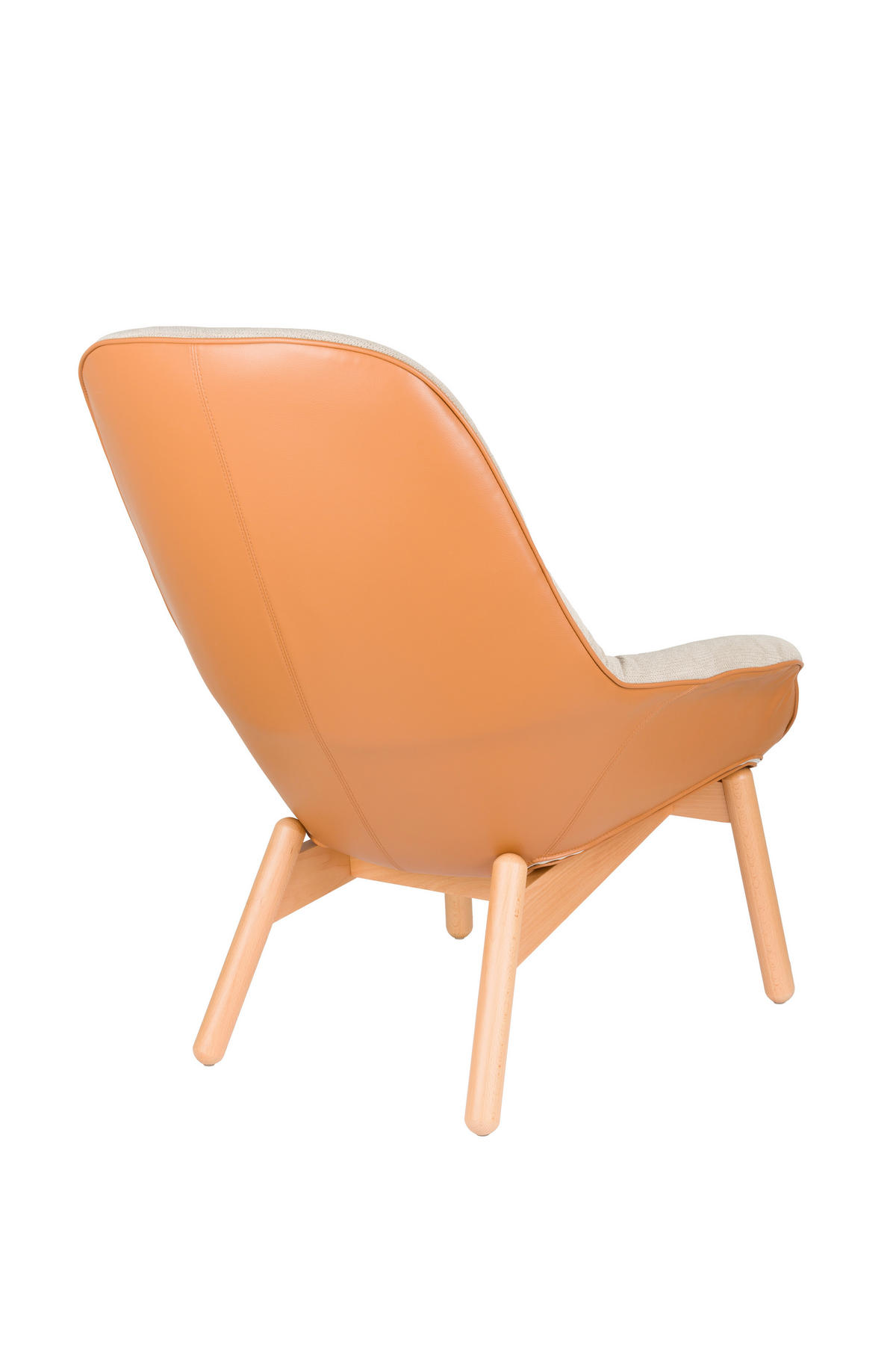 SESSEL Duke - Beige - 92/75/93 cm - Beige, Holz (75/93/92cm)