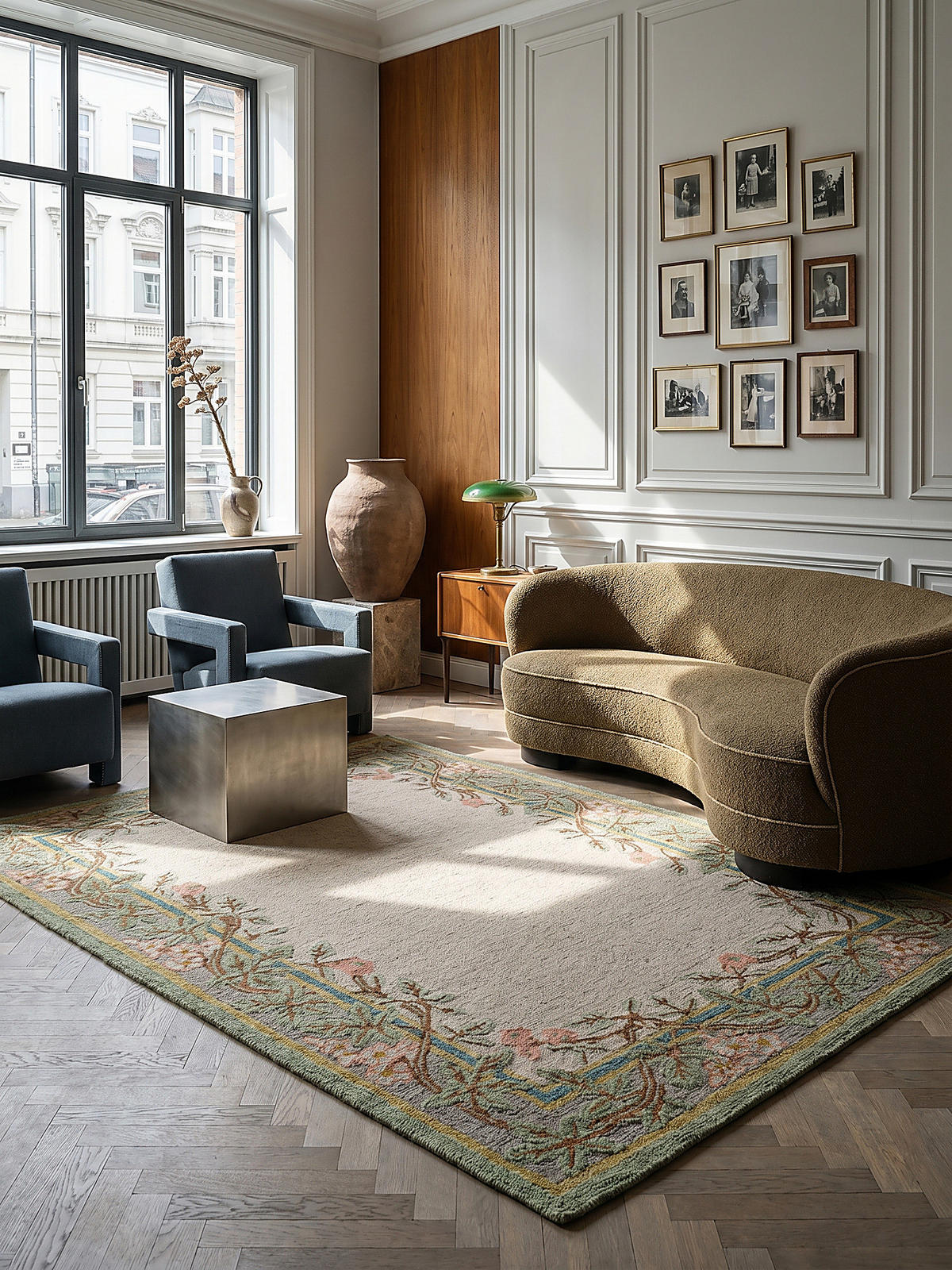 WOLLTEPPICH SOAR, floral, aus Wolle, Bunt, 160 x 230 cm - Multicolor, Textil (230/160cm) - KADIMA DESIGN