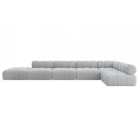 ECKSOFA modulares Sofa Favio-L3 - 475x190x70 cm Grau Cord - Grau, Holzwerkstoff/Textil (475/190cm) - ALTDECOR