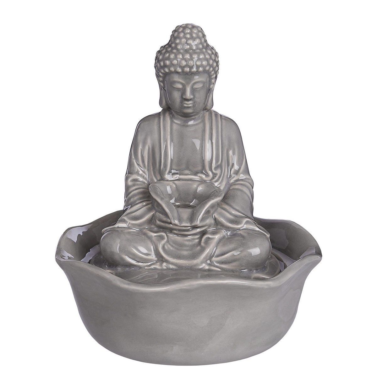 TISCHBRUNNEN Balance - Grau, Keramik (21/24/21cm) - Butlers