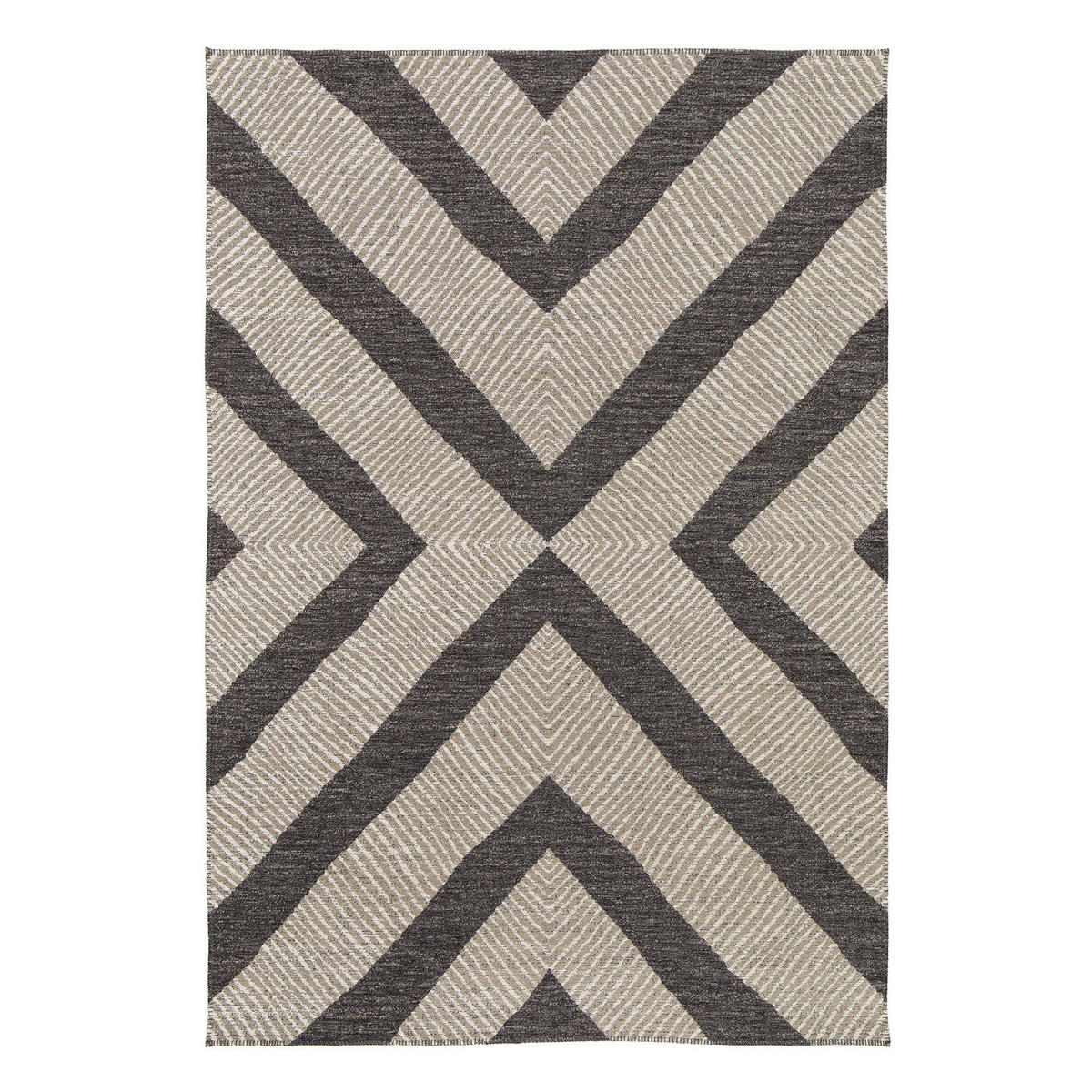 TEPPICH Design recycelte Fasern bruin - Braun, Textil (120/170cm) - AFK Living