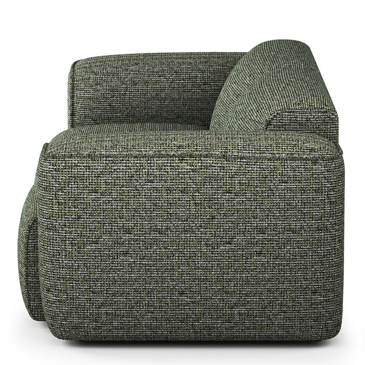 2-SITZER SOFA - Schwarz/Grün, Kunststoff/Textil (220/71/102cm) - home24