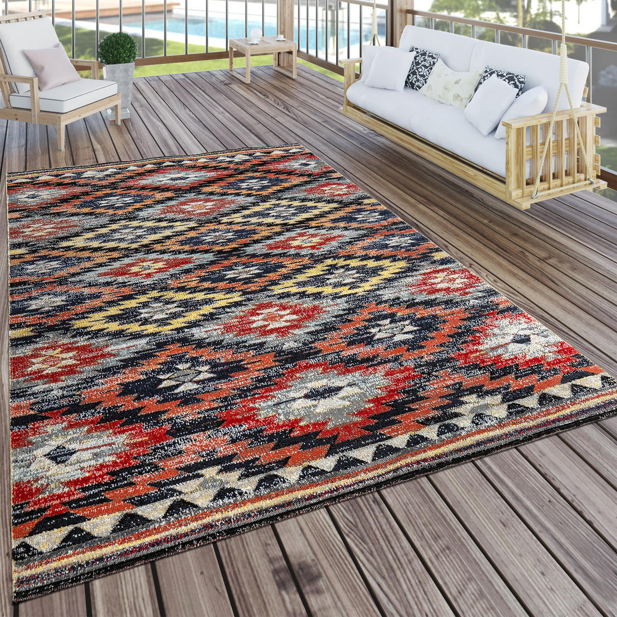 OUTDOORTEPPICH 200/280 cm Artigo 405 - Multicolor, Textil (200/280cm) - Paco Home