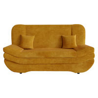 SCHLAFSOFA Weronika - Gelb/Schwarz, Holz/Kunststoff (200/95/90cm) - MIRJAN24