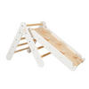 KLETTERDREIECK mit Rutsche, Montessori, Weiß - Weiß, Holz (59.5/59/60cm) - MeowBaby