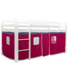 VORHANG für Hochbett Pink - Pink, Textil (197/86/1cm) - Homestyle4u