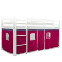 VORHANG für Hochbett Pink - Pink, Textil (197/86/1cm) - Homestyle4u