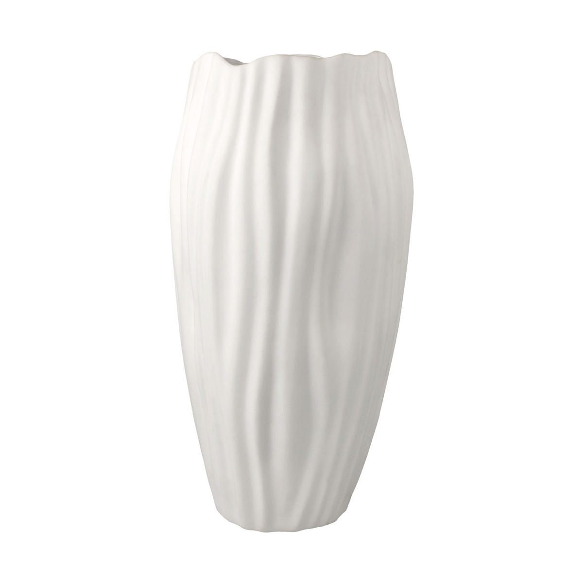 VASE Spirulina, Biskuit-Porzellan, Biskuit Weiß, 30 cm - Weiß, Keramik (30cm) - Goebel