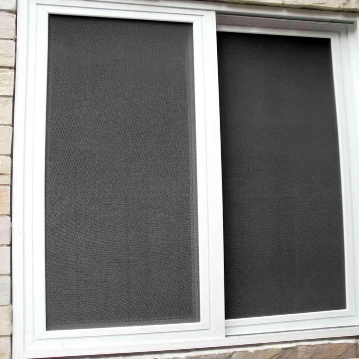 FLIEGENGITTER Ersatznetz Fiberglas Schwarz 120 x 250 cm - Schwarz, Glas (2/32/22cm)