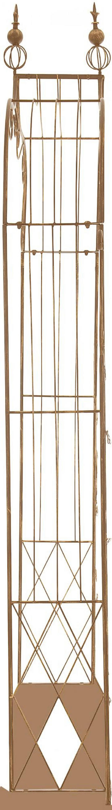 ROSENBOGEN Metall Antik Braun - Braun, Metall (143/248/30cm) - CLP