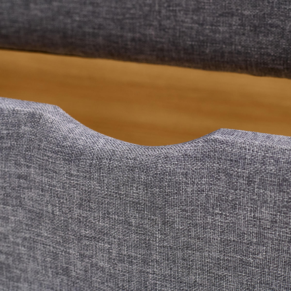 BETTKASTEN 2er Set 99/26/37 cm Grau - Grau, Holzwerkstoff/Textil - Homestyle4u