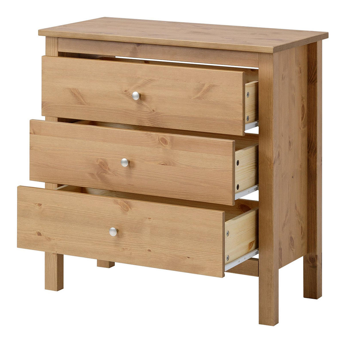 KOMMODE Massivholz 37/75/75 cm - Braun, Holz (75/75/37cm) - hagge home