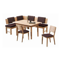 ECKBANKGRUPPE Modern Dyan 2 für 7 Personen Massivholz Wildeiche/Braun - Wildeiche/Braun, Holz (167/85/192cm) - 58aufmkessel