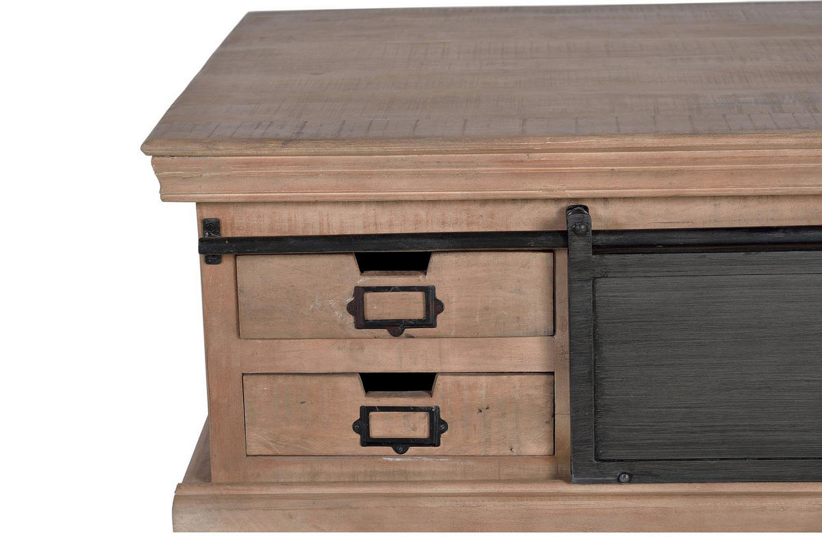 COUCHTISCH aus Mangoholz - Braun, Holz (90/90/45cm) - Giner y Colomer