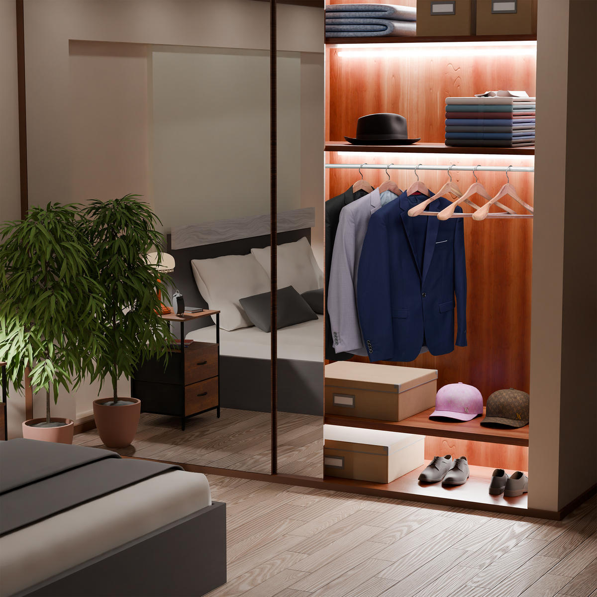 16XKLEIDERBÜGEL - Hellbraun, Holz/Metall (45.5/24/5.5cm) - Relaxdays