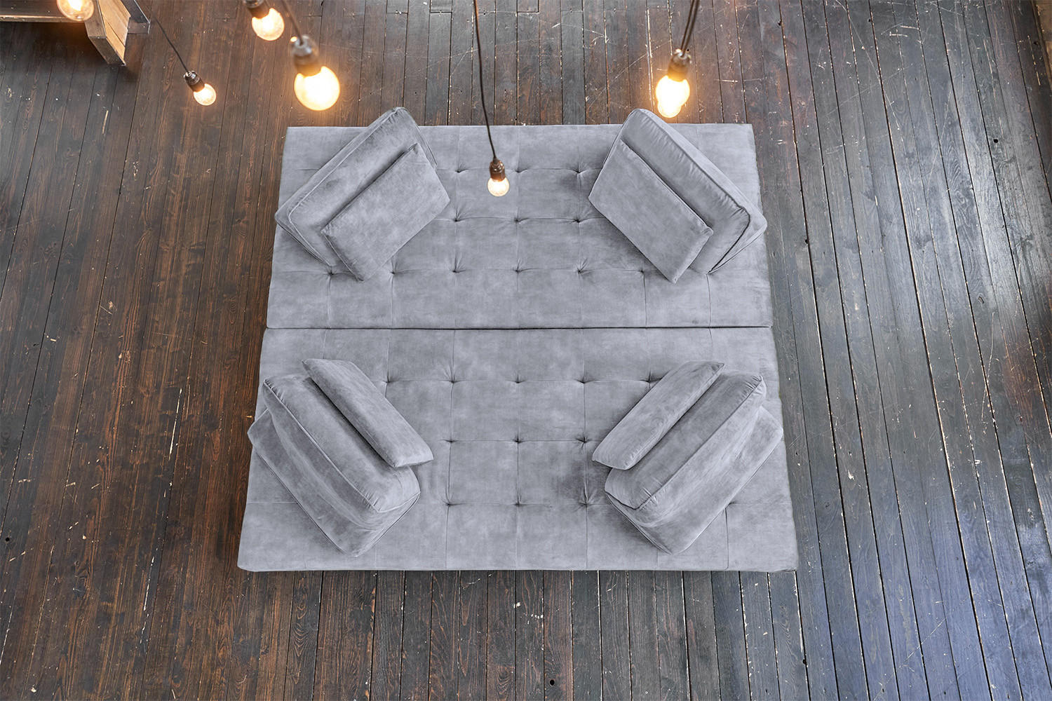 Thumbnail - Kawola Ecksofa, Grau, Textil, Echtholz, 2-Sitzer, Füllung: Komfortschaum, 350x240 cm, Wohnzimmer, Sofas & Couches, Wohnl...