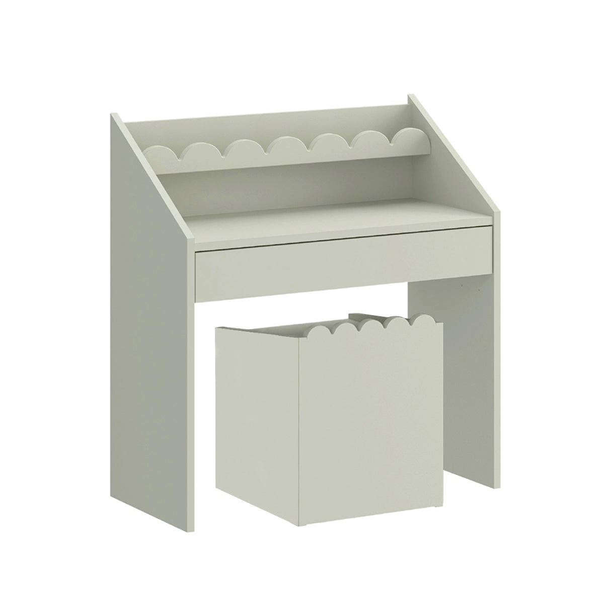 SCHREIBTISCH Book Nook Salbeigrün - Grün, Holzwerkstoff (71/76/33cm) - Petits-meubles