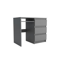 SCHREIBTISCH VALERIO 90x50x76 cm Bürotisch Computertisch, Graphitfarben - Graphitfarben, Holzwerkstoff (50/90/76cm) - MASSENO