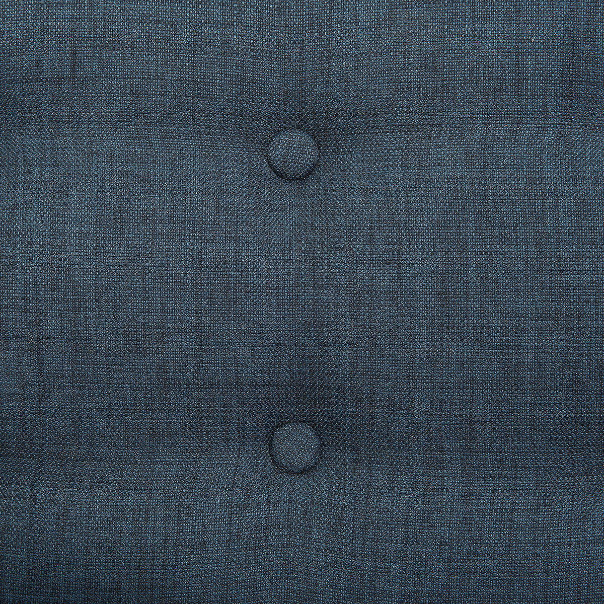 SESSEL dunkelblau mit Hocker Vejle - Hellbraun/Dunkelblau, Textil (81/100/78cm) - Beliani