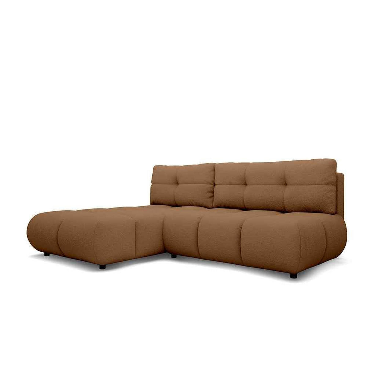 ECKSOFA Milorya Cappuccino - Cappuccino, Textil (230/90/170cm) - Pillovely