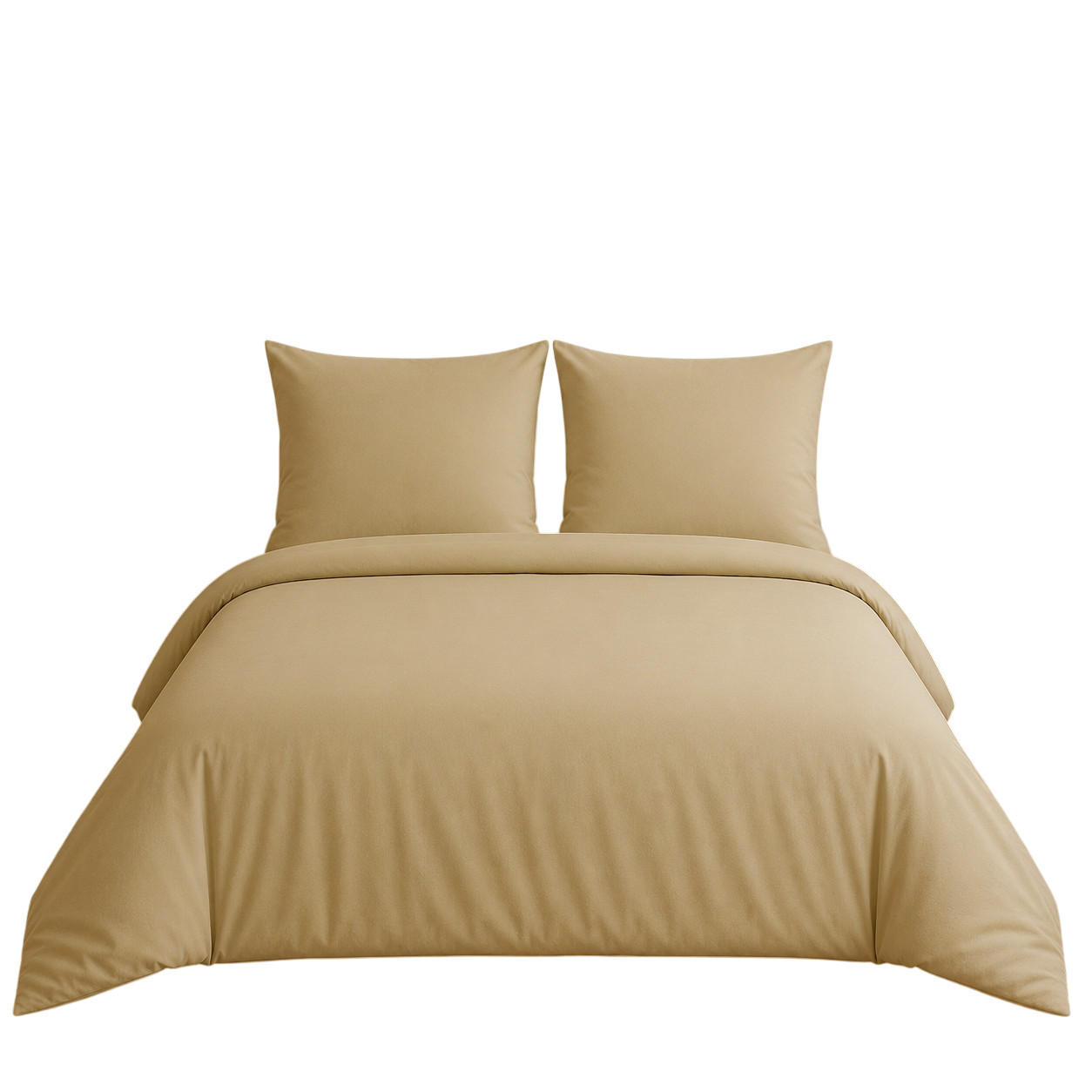 BETTWÄSCHE 3-teilig 200/200 cm UNI BEIGE - Beige, Textil (200/200cm) - ROLFNERS