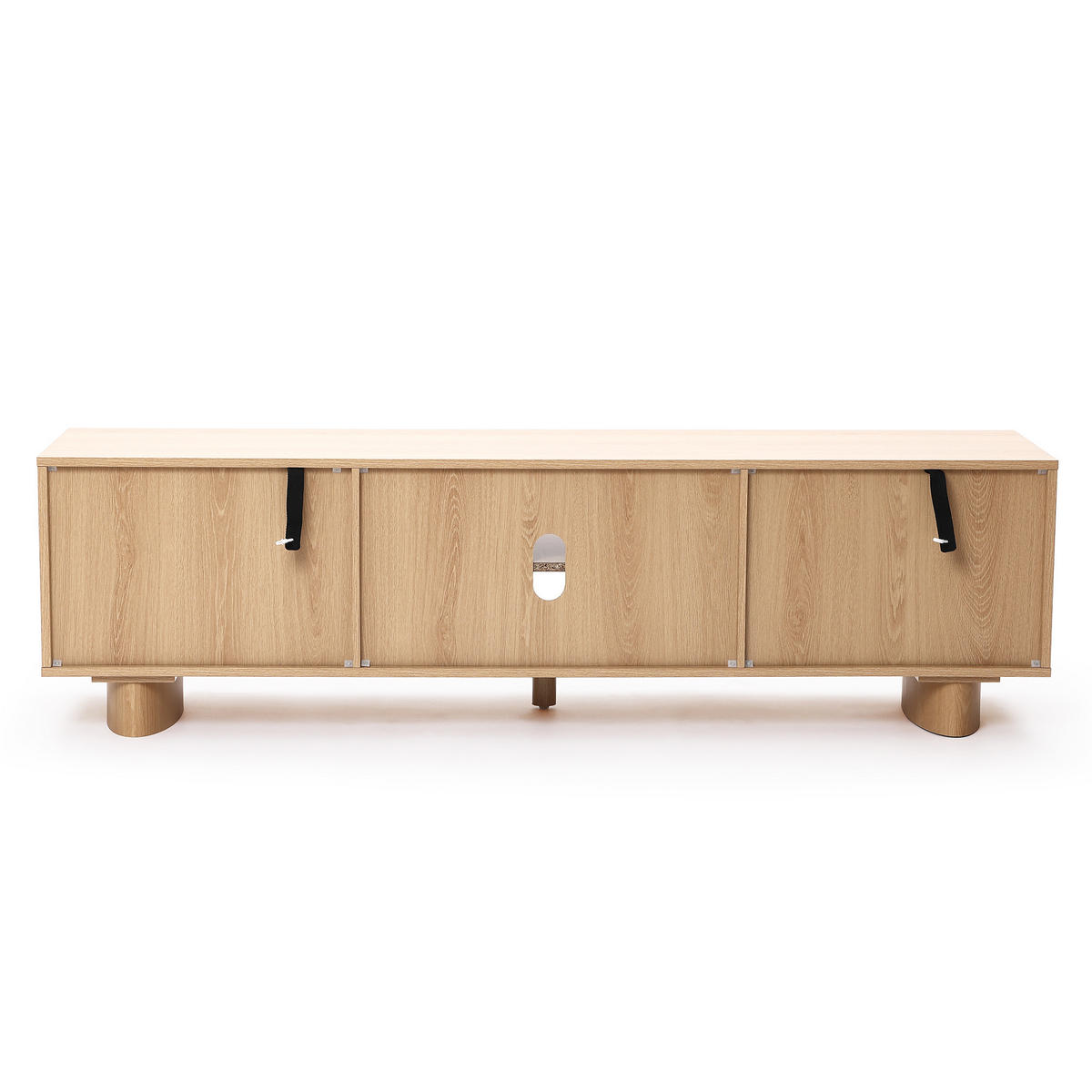 TV Lowboard, Holzwerkstoff | B160 x T39 x H45 cm - Eichefarben, Holzwerkstoff (160/45/39cm) - Hometopia