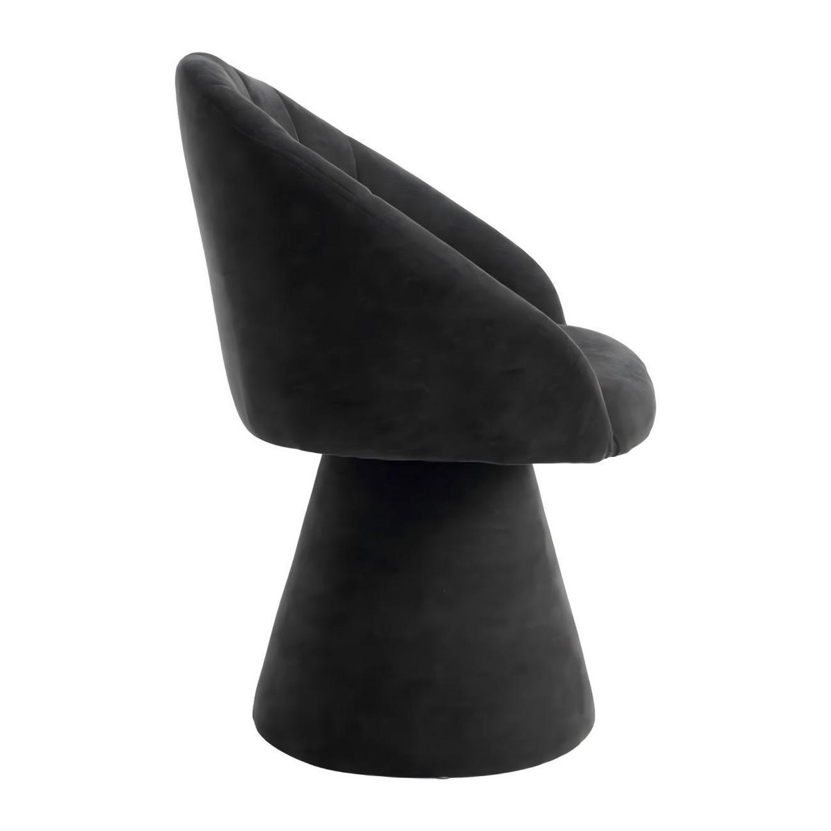 ESSZIMMERSTUHL mit runder Rückenlehne Komfortmodell, Schwarz - Dunkelgrau, Fell/Textil (57/46/58cm)