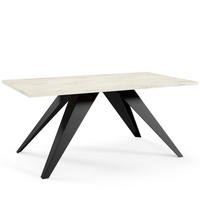 COUCHTISCH ARIA Weiß 60x120x48 cm - Weiß, Holzwerkstoff (120/60/48cm) - FURNLUX