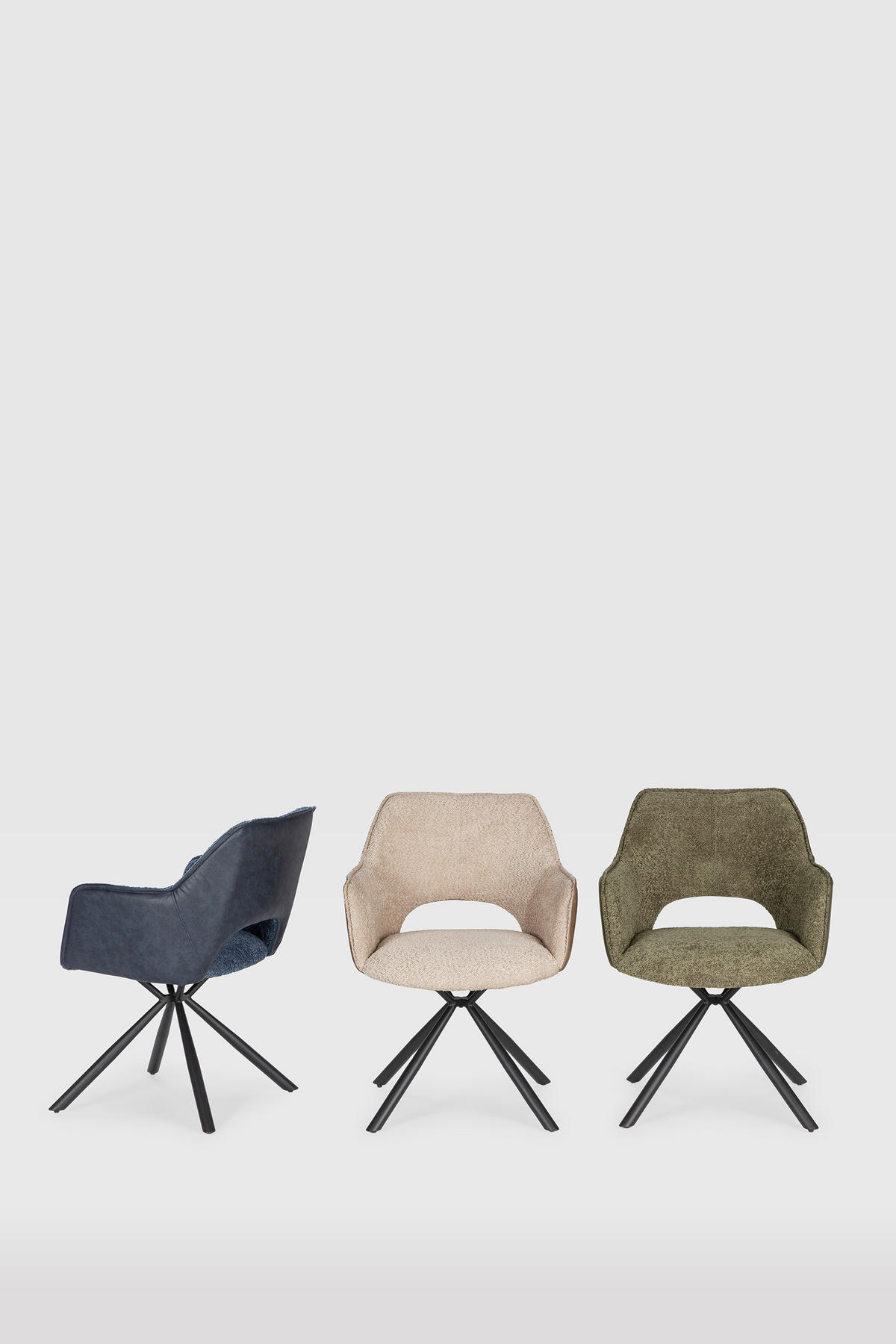 ESSZIMMERSTUHL Mariel Blau 60/62/47 cm 2er-Set - Blau, Textil (62/47/60cm) - Calicosy