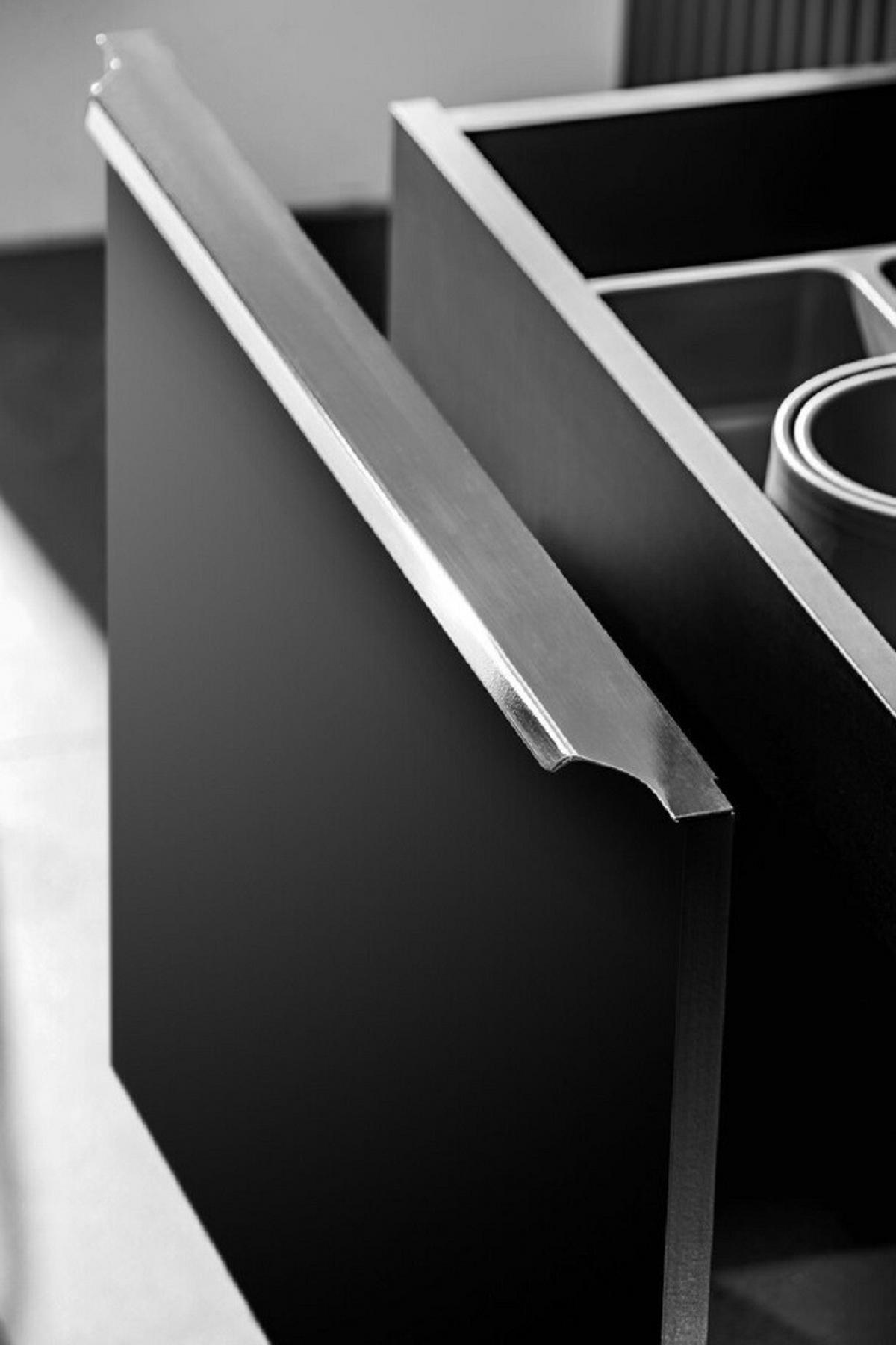 WASCHTISCHKOMBI 5 Teile - Santa Fe Black S BM181 in Schwarz / Matt - Schwarz, Holz (160/46/46cm)