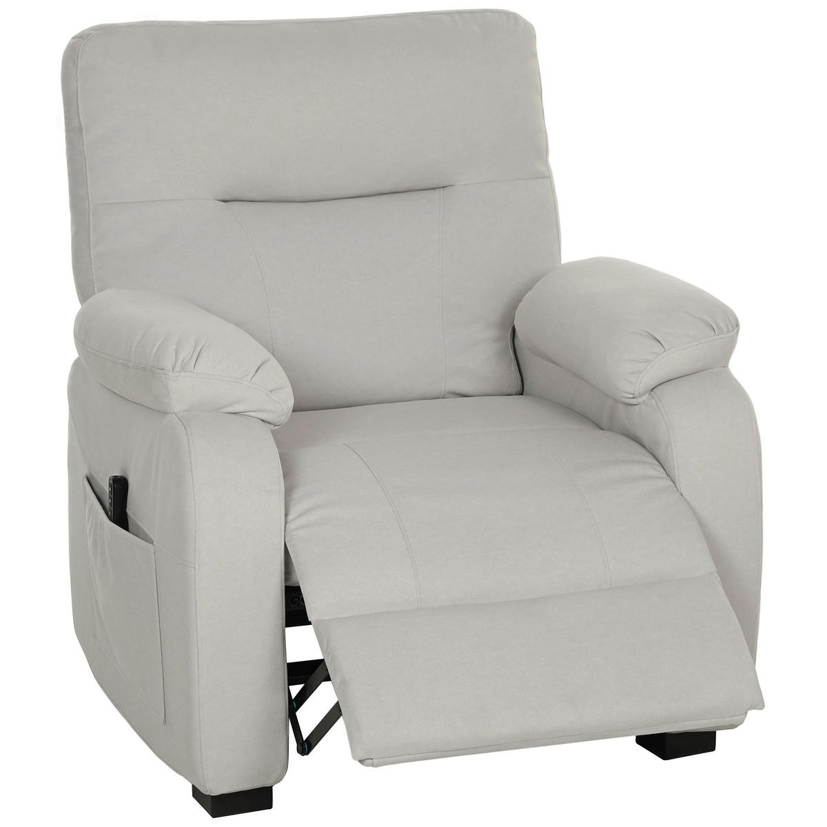 RELAXSESSEL DE-15436 elektrisch neigbar mit USB und Fußstütze Creme - Creme, Metall (90/103/96cm) - ComfortXL