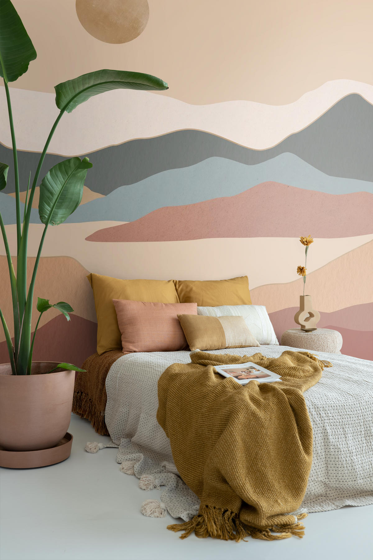 FOTOTAPETE Wüstenlandschaft 250 x 279 cm - Terracotta, Papier (250/279cm) - ESTAhome