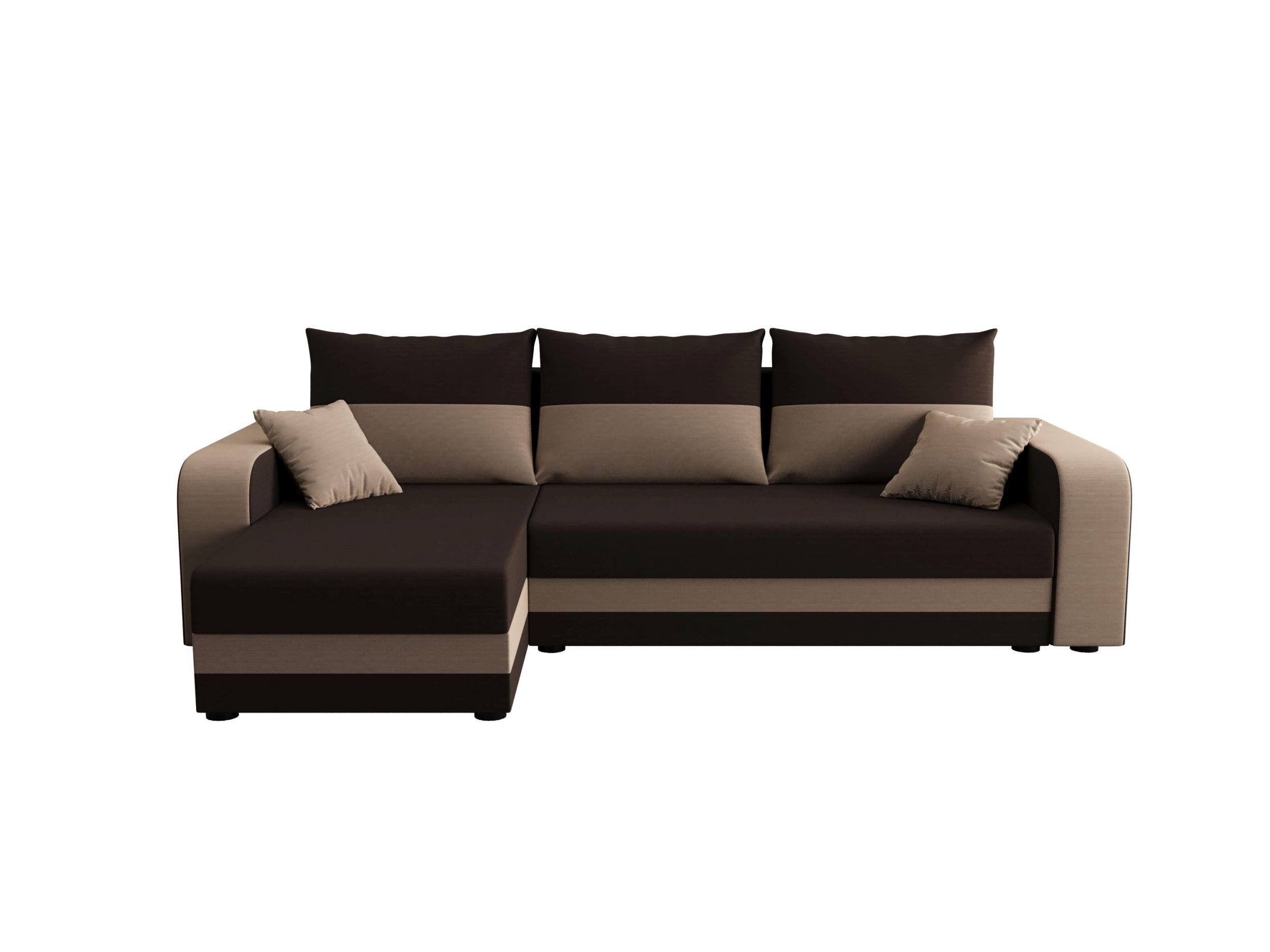 ECKSOFA HEWLET L BIS Rainbow 41+05 Links mit Schlaffunktion - Braun, Textil (240/140cm) - Bedante
