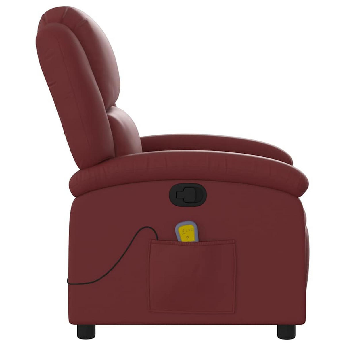 MASSAGESESSEL Liegen Armlehnen 71/86.5/99.5 cm Rot Kunstler - Rot, Leder (86.5/99.5/71cm) - vidaXL