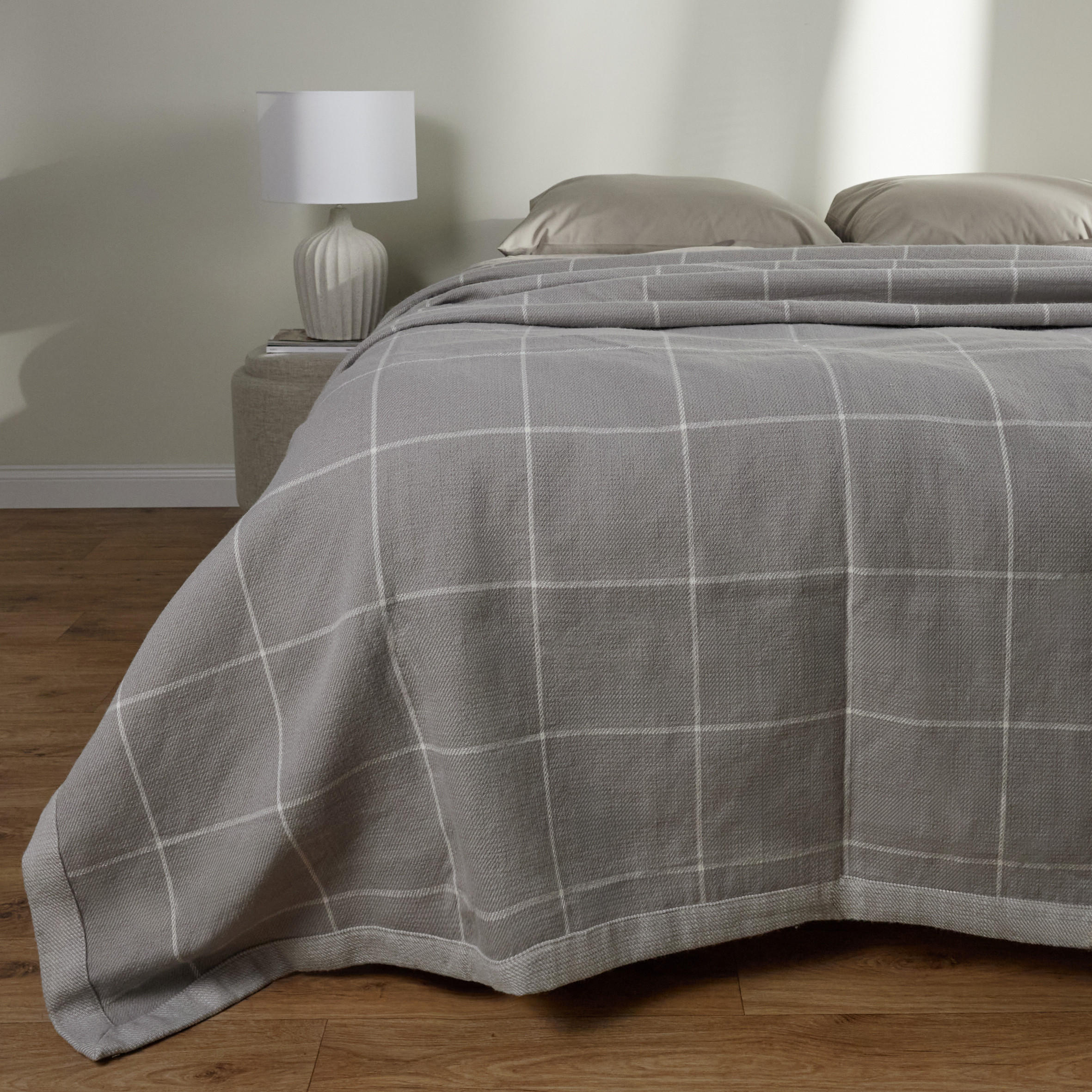 TAGESDECKE Savino - Grau, Kunststoff (180/220cm) - home&you