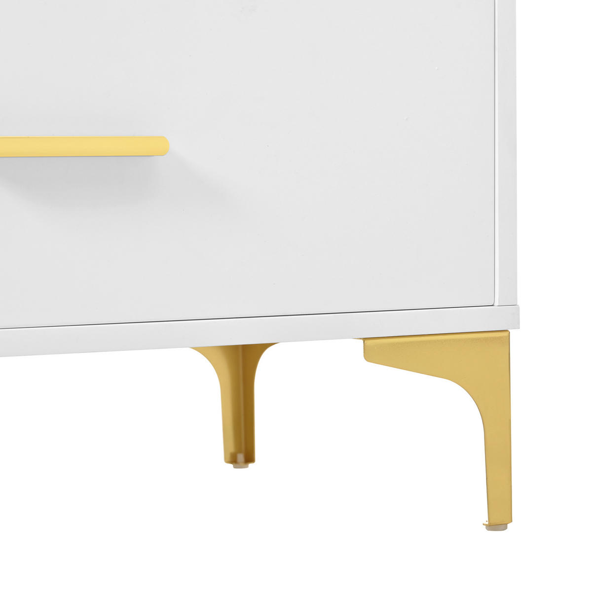 KOMODA s 6 predali, valovit dekor, 120/40/76 cm - bela, leseni material (40/76/120cm) - OKMYHOME