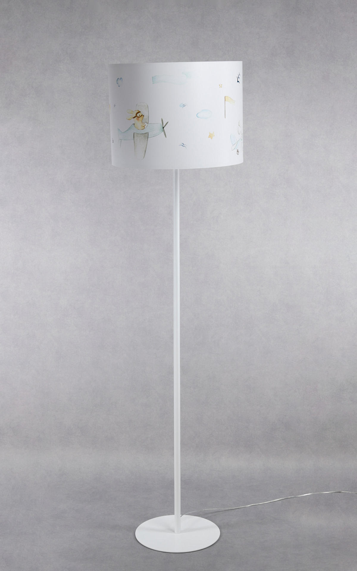 STEHLAMPE Bunt 40/30 cm - Multicolor/Weiß, Kunststoff (30/3.8/30cm) - ONZENO