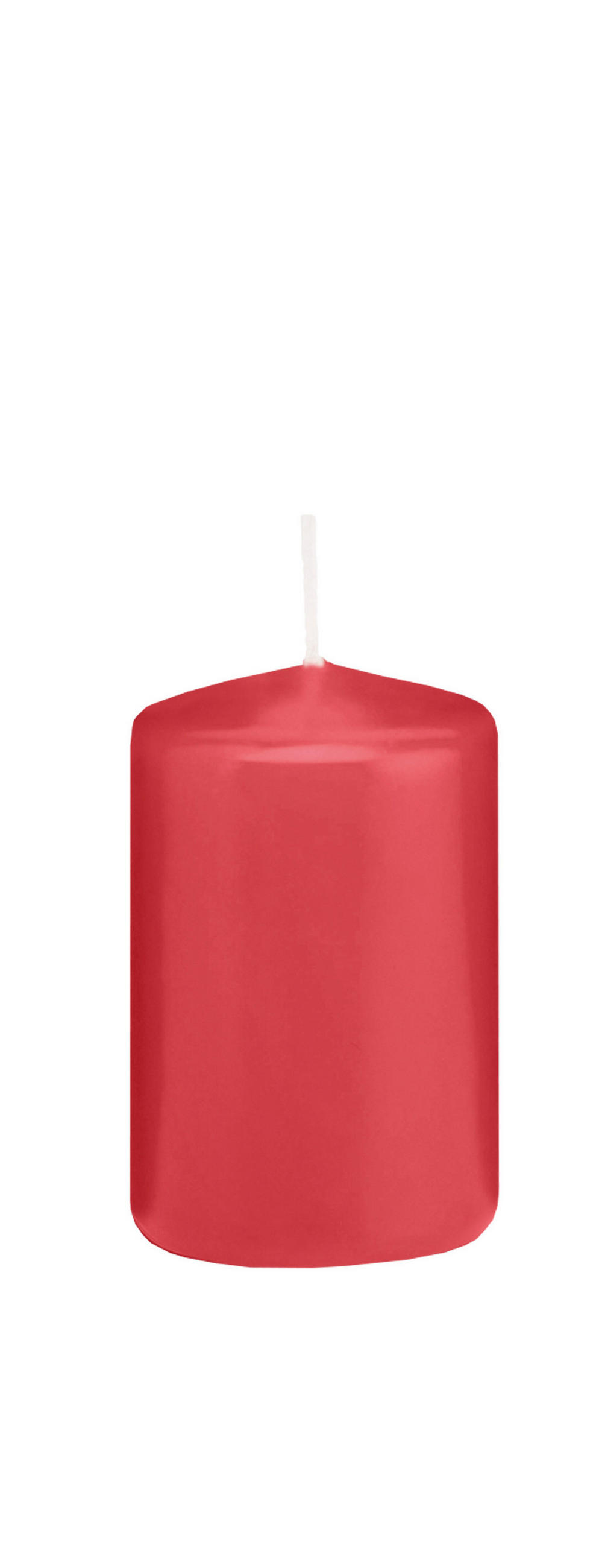 STUMPENKERZEN Himbeere Ø 58 x 100 mm, 16 Stück - Altrosa, Paraffin (6/10cm) - Wiedemann Kerzen