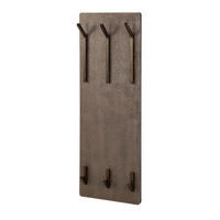 WANDGARDEROBE Ferro Braun 12/35/100 cm - Braun, Metall (35/100/12cm) - Hoyz Collection