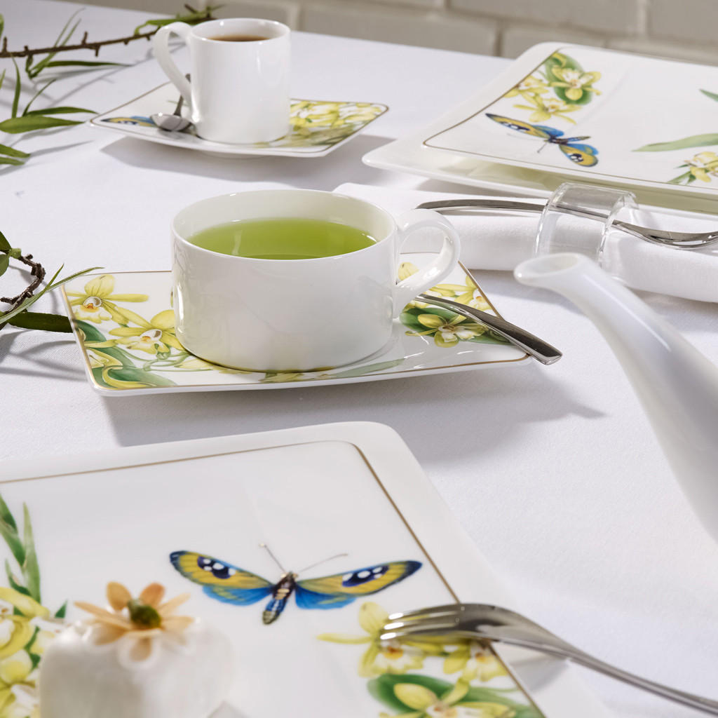 MOKKA- / ESPRESSOUNTERTASSEN Amazonia bunt 14 x 11 cm 6er Set - Multicolor, Keramik (1cm) - Villeroy & Boch